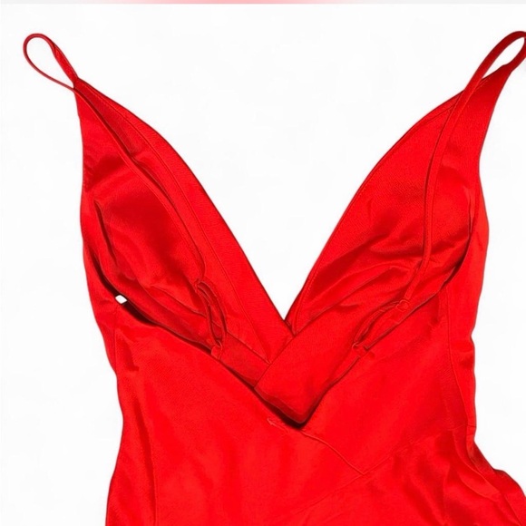 ASOS Bold Red Asymmetrical Dress - Picture 7 of 8